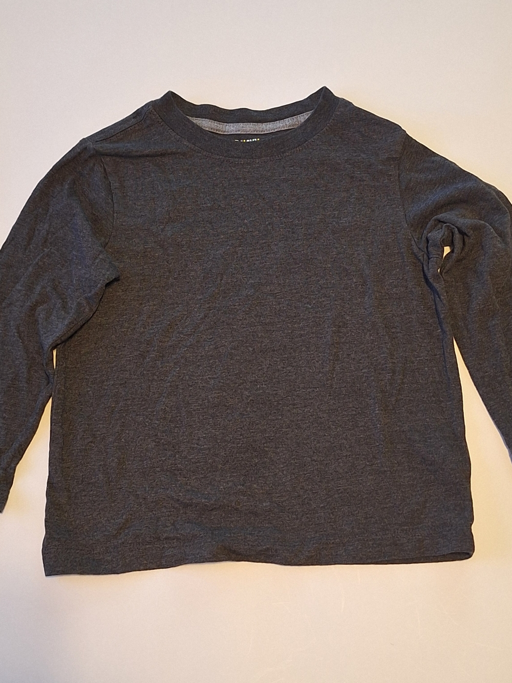 Old Navy Boys' Long Sleeve Crewneck Tee - Dark Gray Size XS